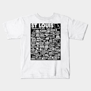 St Louis Map Kids T-Shirt